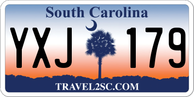 SC license plate YXJ179