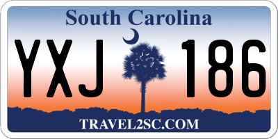 SC license plate YXJ186