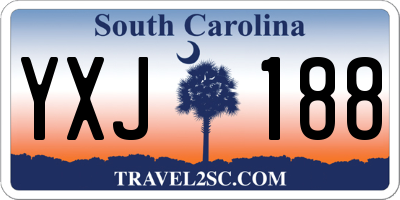 SC license plate YXJ188