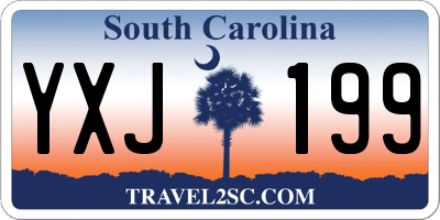 SC license plate YXJ199