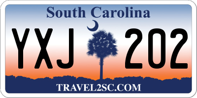 SC license plate YXJ202