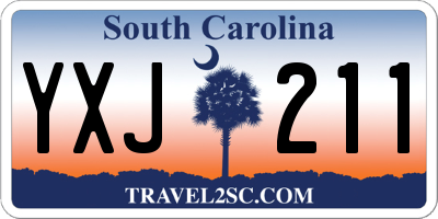SC license plate YXJ211