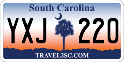 SC license plate YXJ220