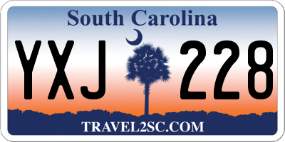 SC license plate YXJ228