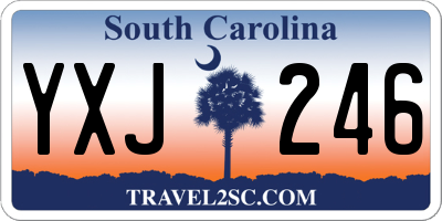 SC license plate YXJ246