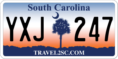 SC license plate YXJ247