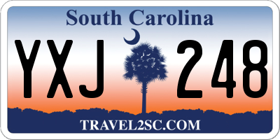 SC license plate YXJ248
