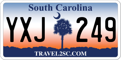 SC license plate YXJ249