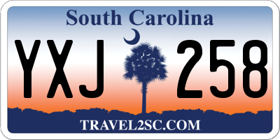 SC license plate YXJ258