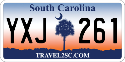SC license plate YXJ261