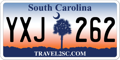 SC license plate YXJ262