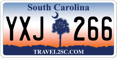 SC license plate YXJ266
