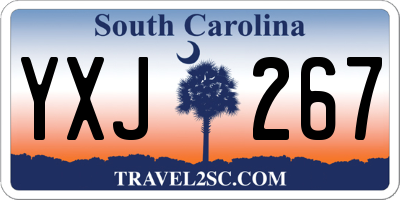 SC license plate YXJ267