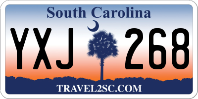 SC license plate YXJ268