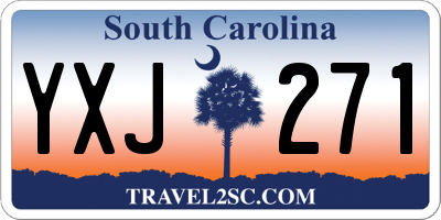 SC license plate YXJ271