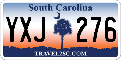 SC license plate YXJ276