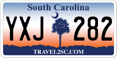 SC license plate YXJ282
