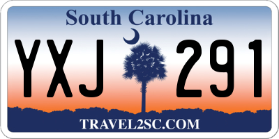 SC license plate YXJ291