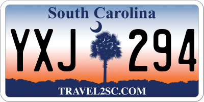 SC license plate YXJ294