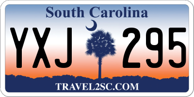 SC license plate YXJ295
