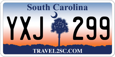 SC license plate YXJ299