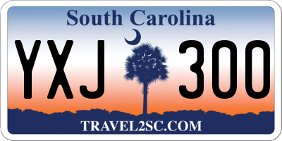 SC license plate YXJ300