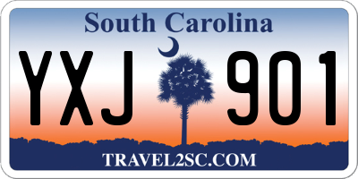 SC license plate YXJ901