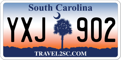 SC license plate YXJ902