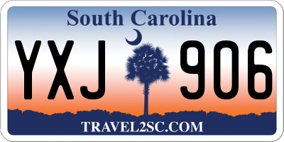 SC license plate YXJ906