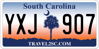 SC license plate YXJ907