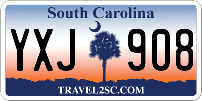 SC license plate YXJ908