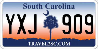 SC license plate YXJ909