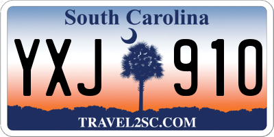 SC license plate YXJ910