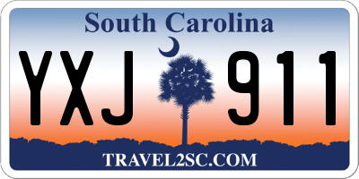 SC license plate YXJ911
