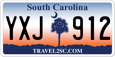 SC license plate YXJ912