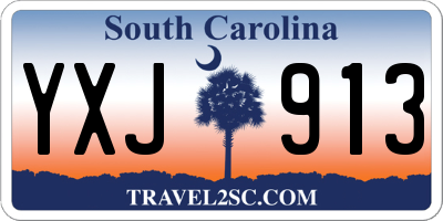 SC license plate YXJ913