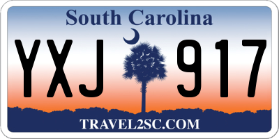 SC license plate YXJ917