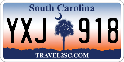 SC license plate YXJ918