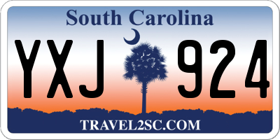 SC license plate YXJ924