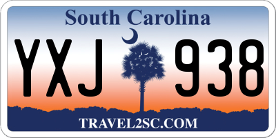 SC license plate YXJ938
