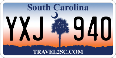 SC license plate YXJ940