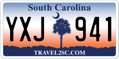 SC license plate YXJ941