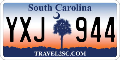 SC license plate YXJ944