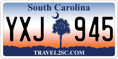 SC license plate YXJ945