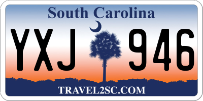 SC license plate YXJ946