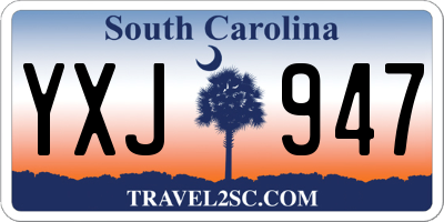 SC license plate YXJ947