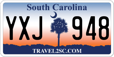 SC license plate YXJ948