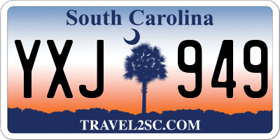 SC license plate YXJ949