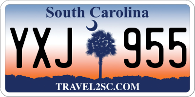 SC license plate YXJ955
