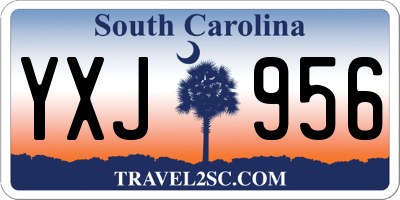 SC license plate YXJ956